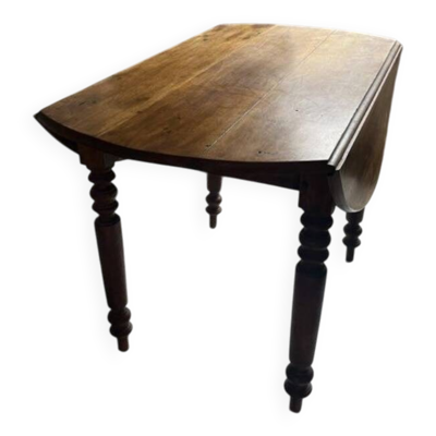 Table chêne oreilles années 50
