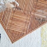 Antique rattan coffee table