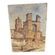 Huile sur toile vue de Béziers