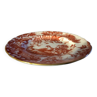 Chinese porcelain plate from the English brand Royal Crown Derby from the Red Aves service