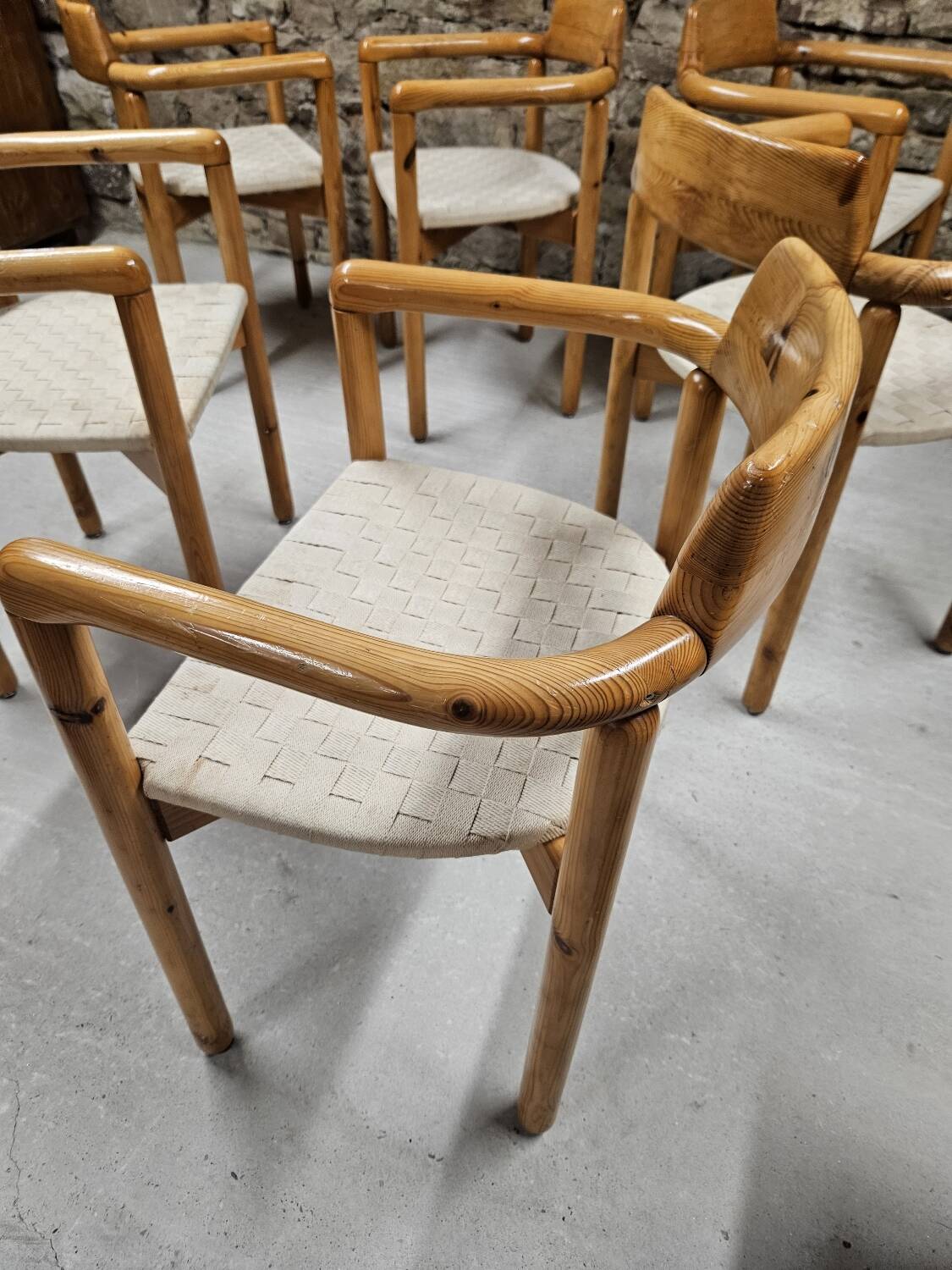 Lot of 6 Rainer Daumiller armchairs