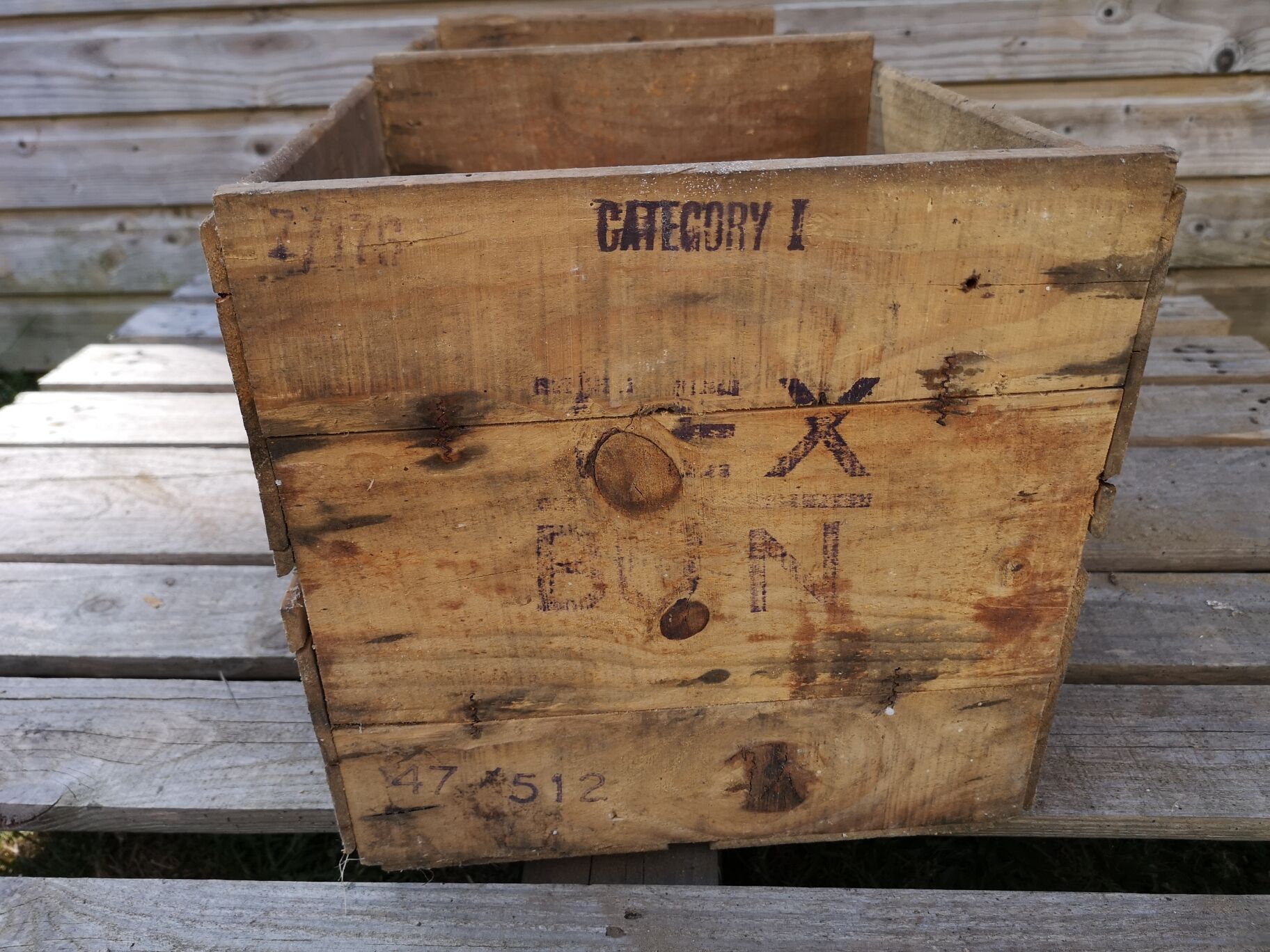 Vintage wooden case outspain