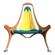 Fauteuil vintage, meuble siège de pont ancien