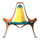 Fauteuil vintage, meuble siège de pont ancien