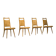 Mid-century modern dining chairs attributed to Ernst Martin Dettinger for Lucas Schnaidt, 1950s, set of 4