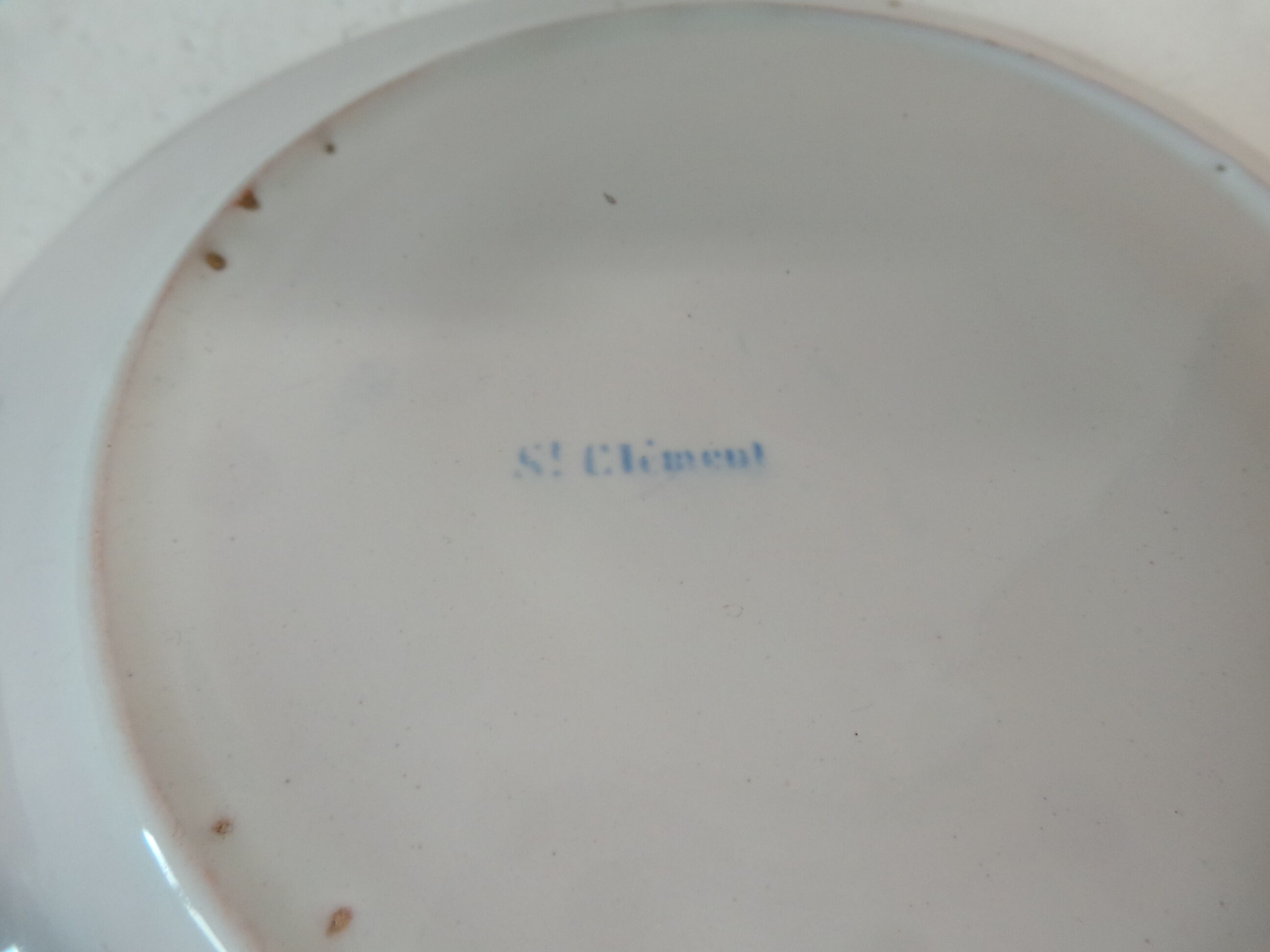 Decorative plate st Clement floral decoration