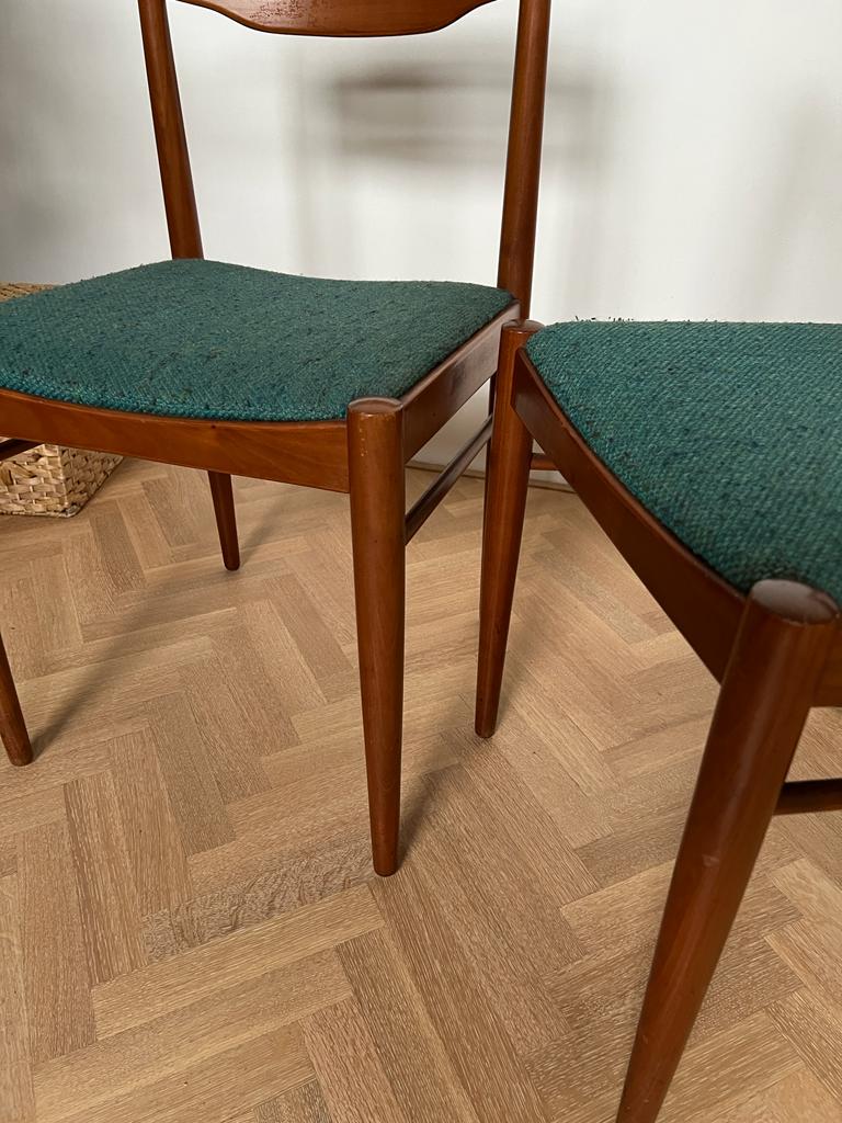 Paire de chaises de salle à manger en bois de teck Danish Design