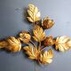 Pair of Vintage leaf wall lights by Hans Kögl, 1970s