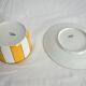 2 vintage Limoges porcelain cups with saucers