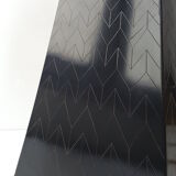 Black pyramid table lamp from the 70s