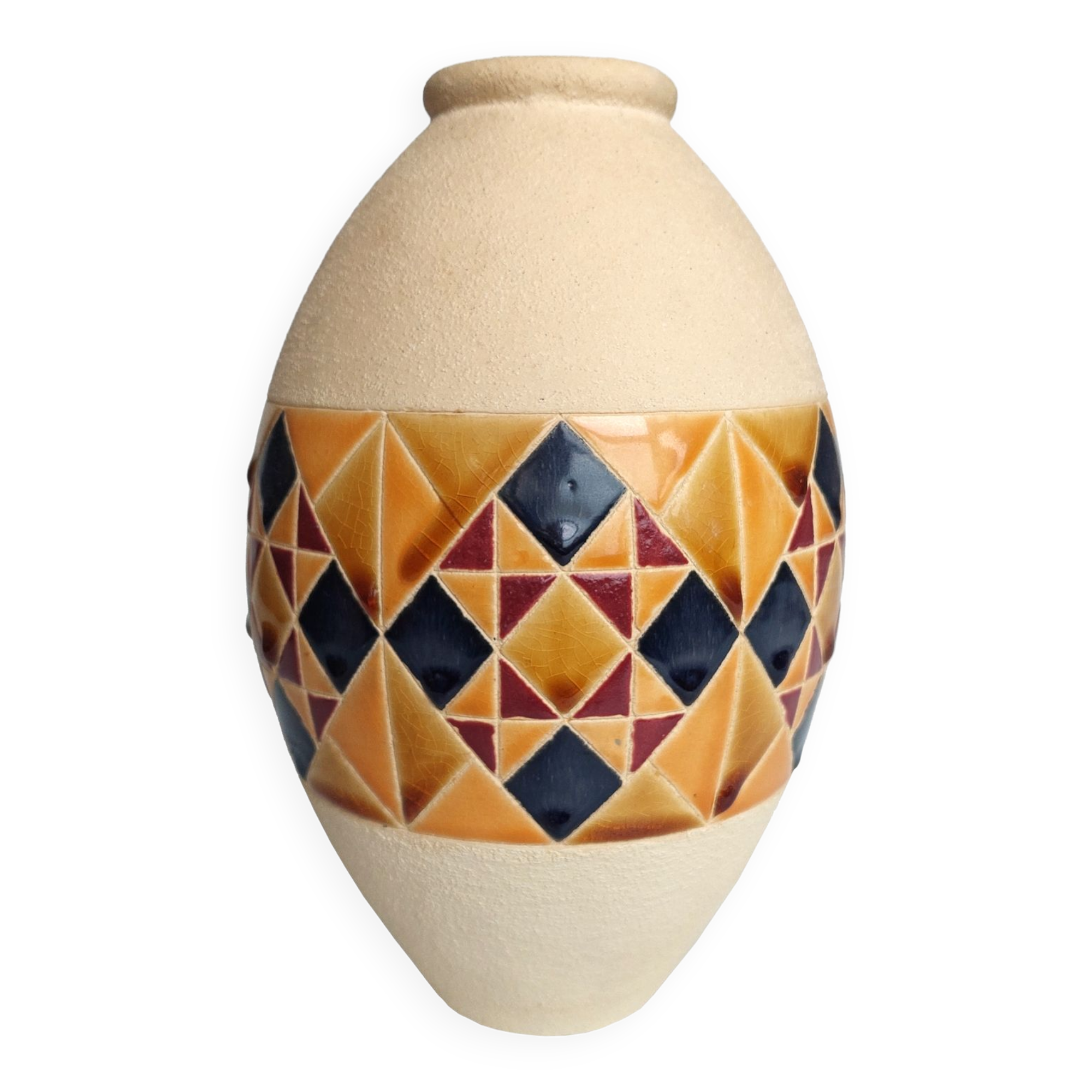 Glazed ceramic vase