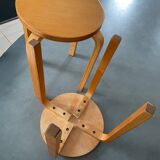 2 tabourets style Alvar Aalto