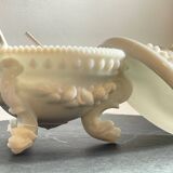 Vintage opaline glass candy dish