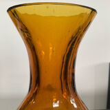 Vintage vase in bubbled glass paste