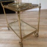 Brass wheel service +3 removable tray