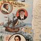 Old illustrated map of Argentina from 1948 - JP Pinchon