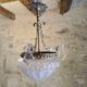 Bronze shell chandelier 1900