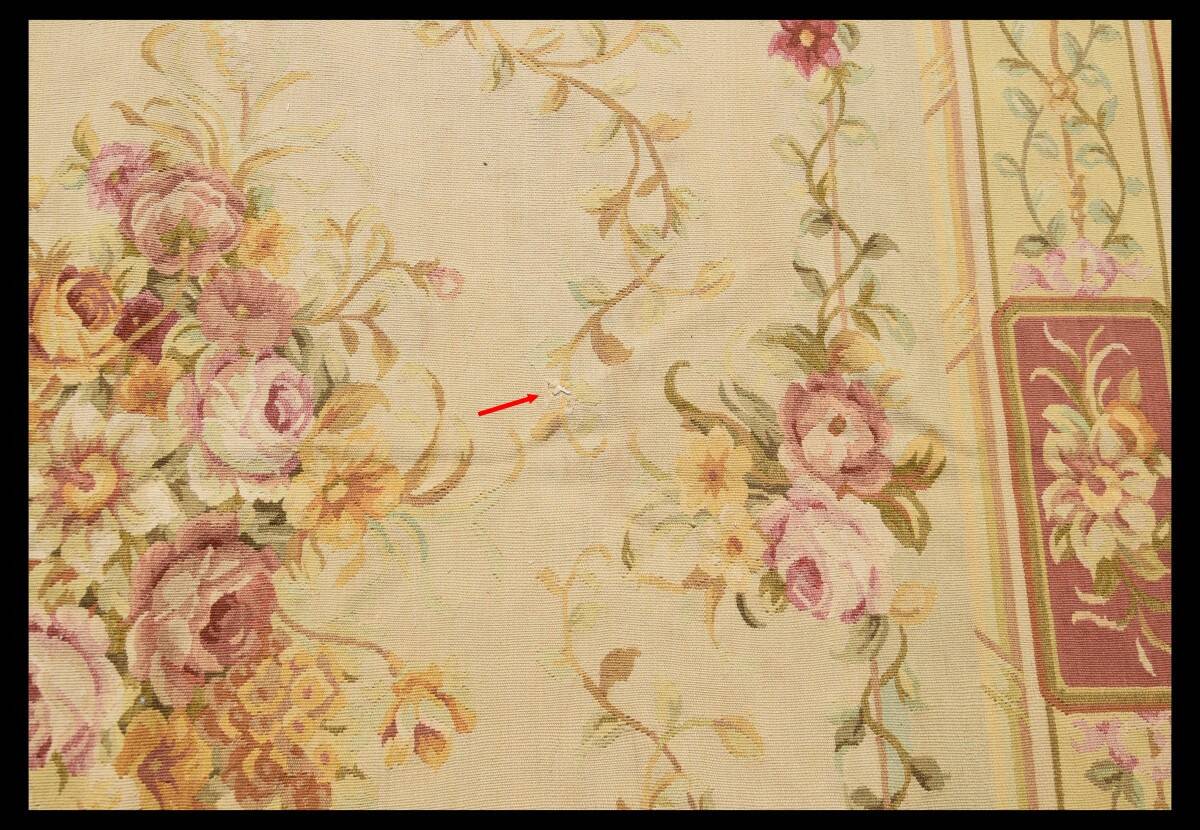 Handmade Aubusson style rug - 180 x 278 cm "Galerie Sardje"