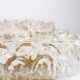 Gold floral glass ceiling light 1960