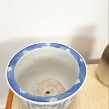 Patterned vintage flowerpot