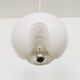 White glass Wave pendant lamp by Koch and Lowy for Peill and Putzler
