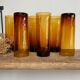 6 verres long drink ambrés