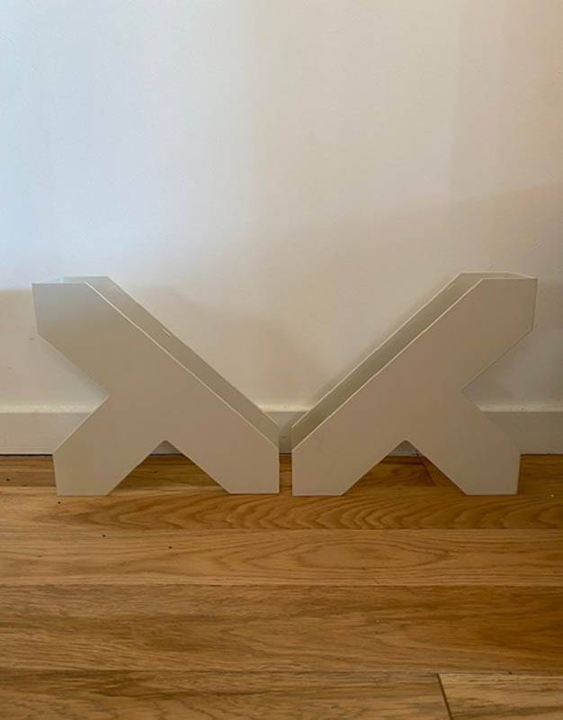 Magazine rack x 2 by Walter Zeischegg for Helit