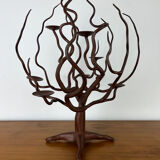 Wrought iron tree candlestick, candelabrum
