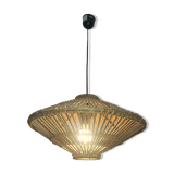 UFO rattan pendant light from the 60s