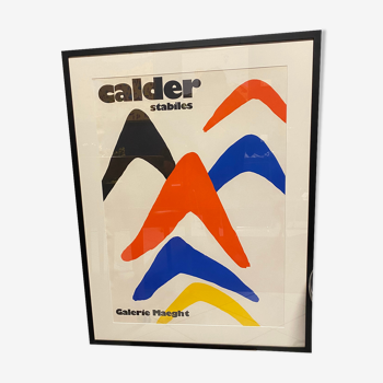 Lithographie Calder Les stables