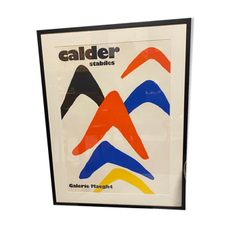 Lithographie Calder Les stables