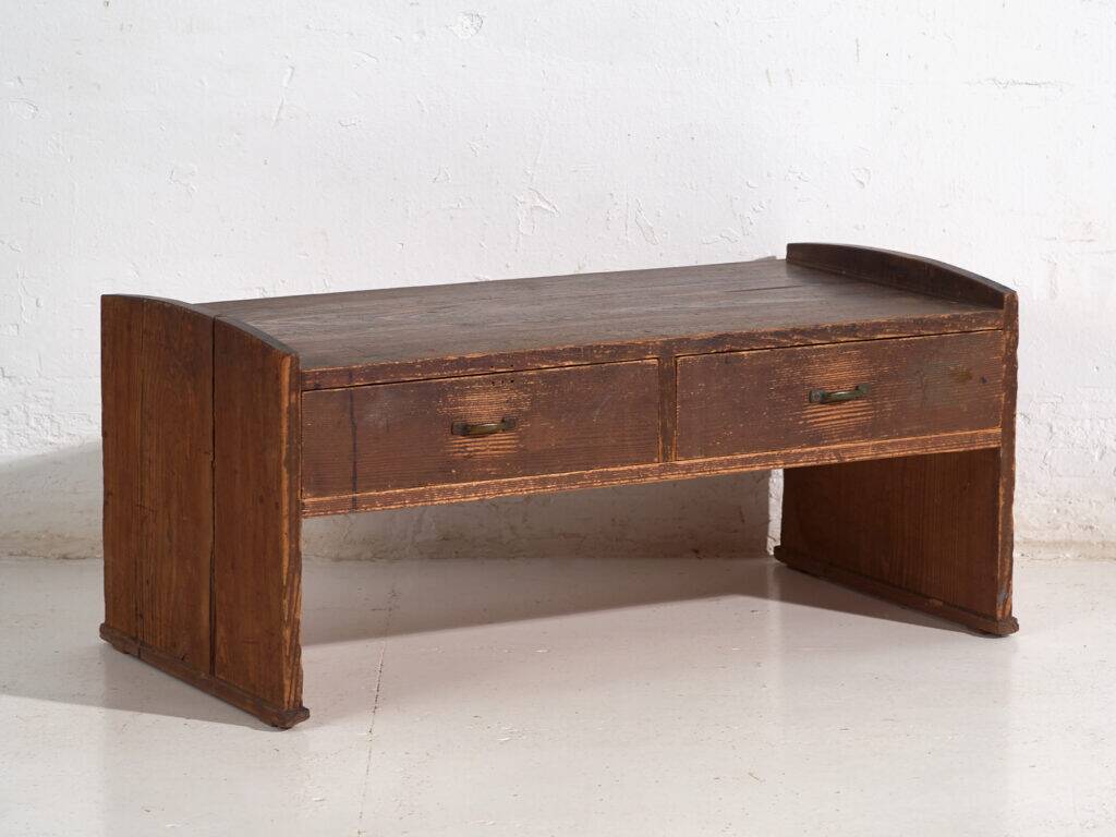 Japanese low table with cedar drawers – Showa period (c. 1926–1970)