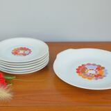 Set of 6 pie plates and dessert plates