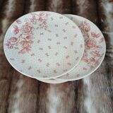 7 antique dessert plates Gien