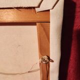 Naive painting Provençal landscape oil on canvas signed