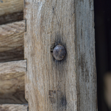 Ancienne paire de volets bois, château XlXème