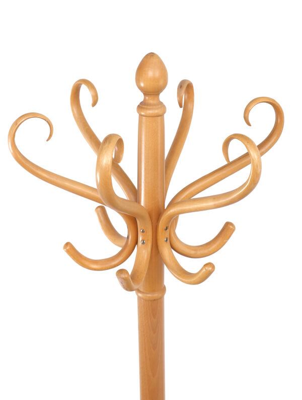 Porte-manteau hêtre Thonet années 1960