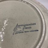 Service assiettes à dessert sarreguemines decor chardon vintage grés
