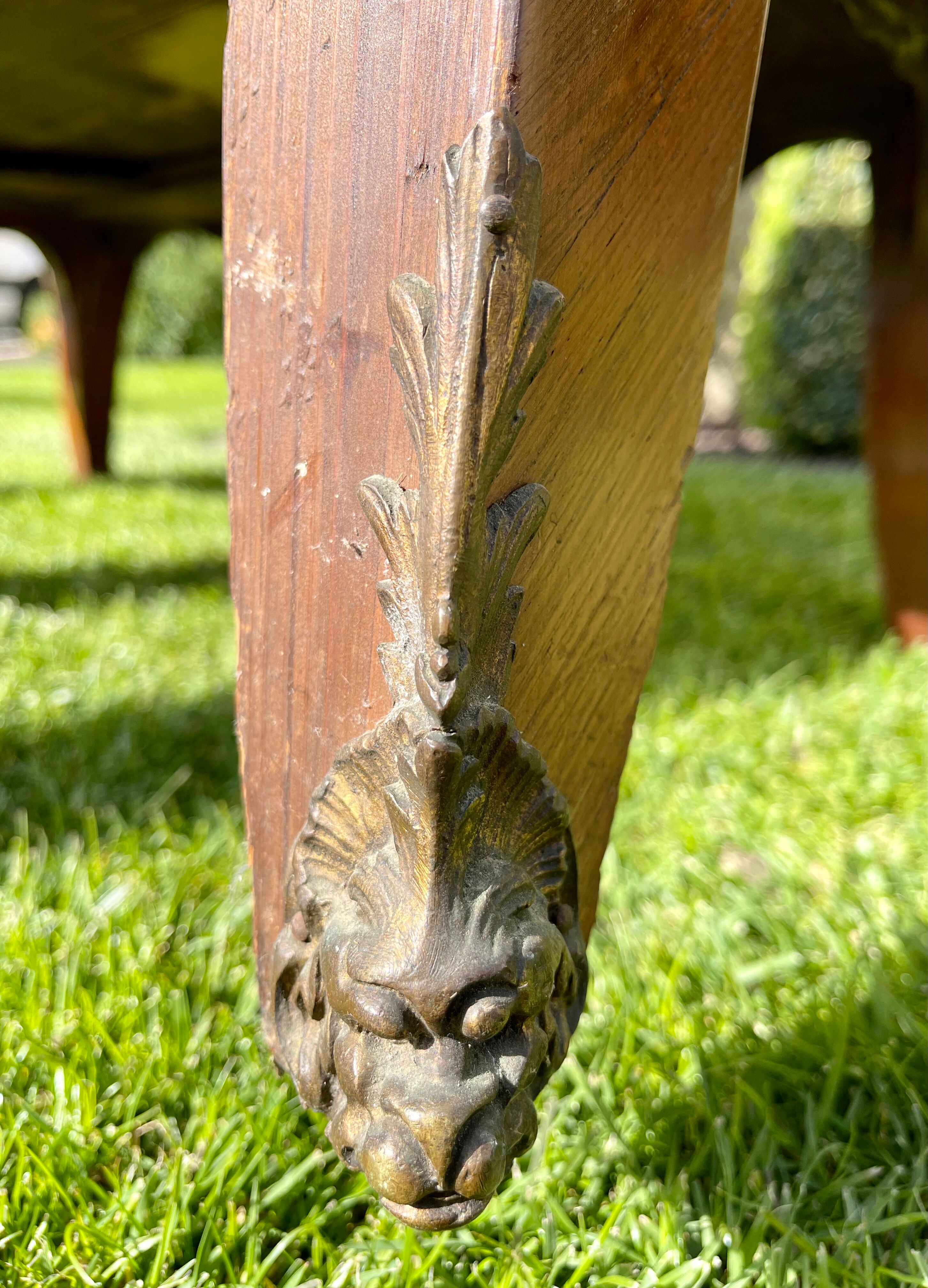 Chest of drawers marquetry & bronze style Louis XV