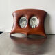 Antique  art nouveau mahogany double frame wood