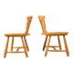 Mid century brutalist dining chairs, 1960s set of 4