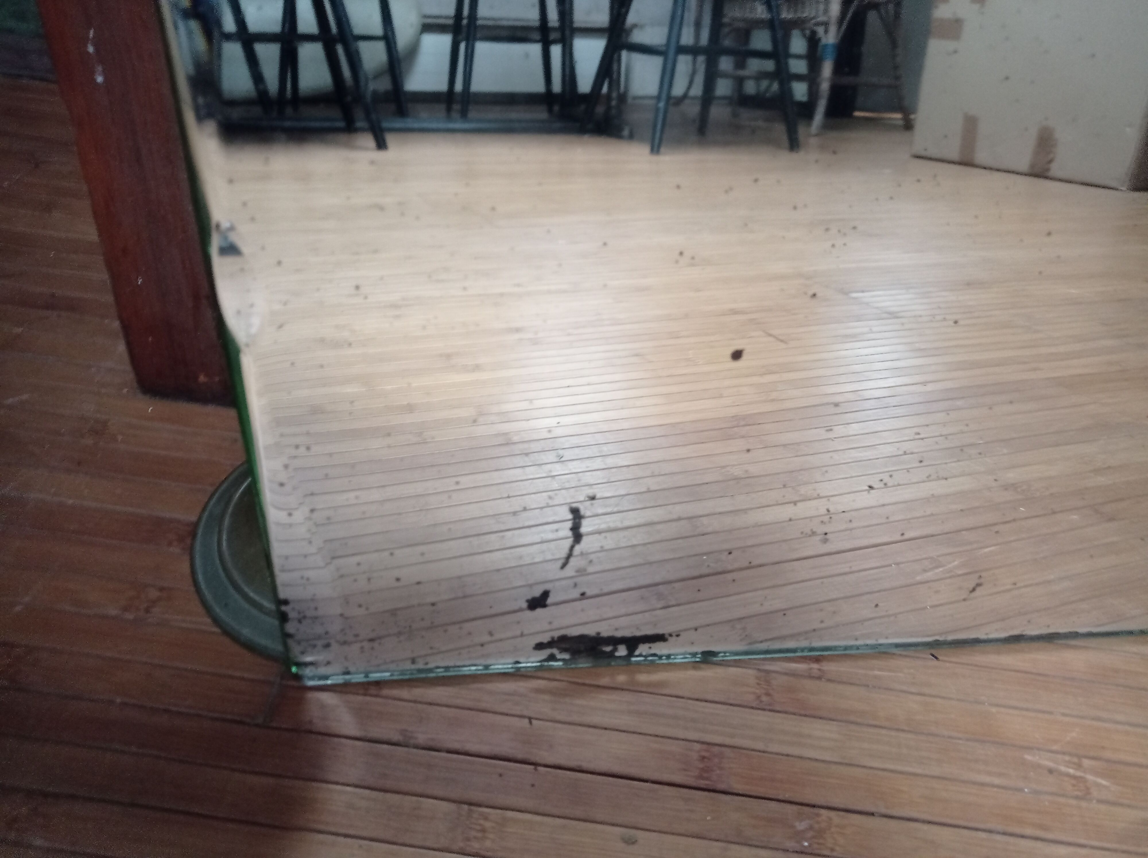 Beveled art deco mirror - 84x56cm