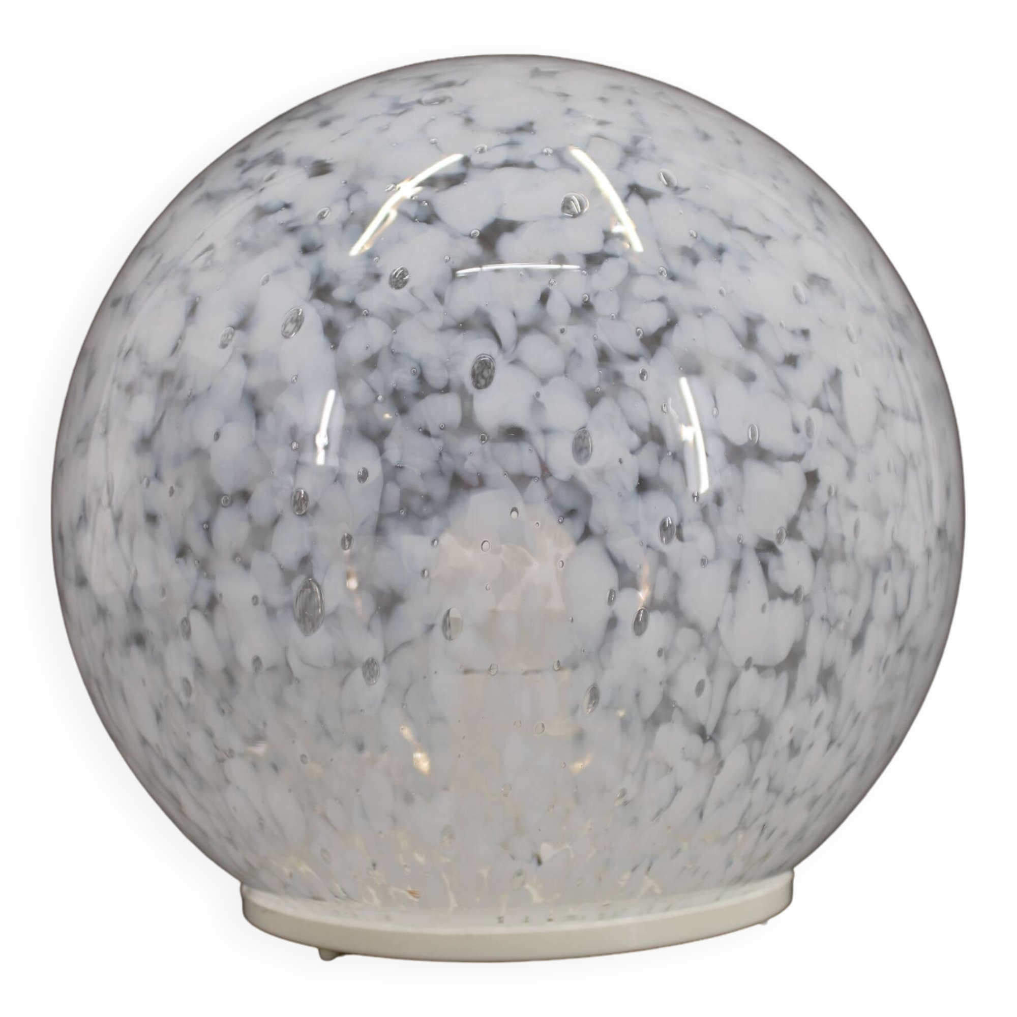 1980s Glass Globe Table Lamp , 3items available