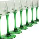 Lot de 10 verres à vin d'Alsace Vintage Luminarc Base Verte