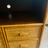 Rattan TV cabinet