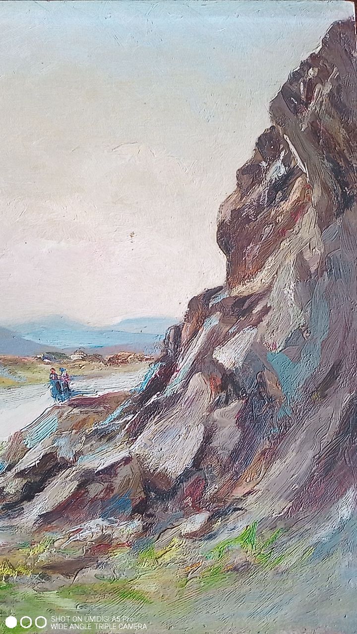 Painting edouard leverd (1881-1950) oil on panel - 32 x 47 cm - collet villefort