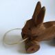 Handmade wooden toy Rabbit to shoot