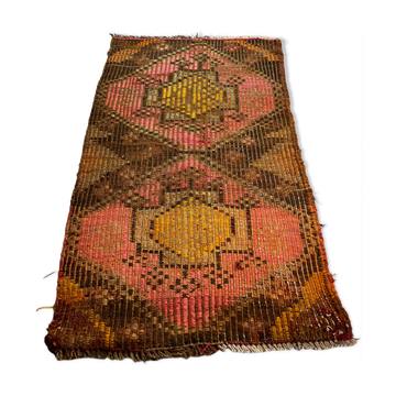 Vintage Turkish Mini Kilim Rug , 93 x 52 Cm
