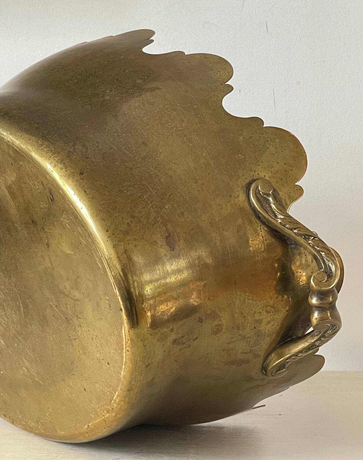 Napoleon III brass cache pot.