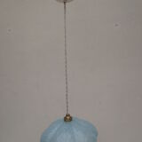 Old opaline suspension, blue clichy